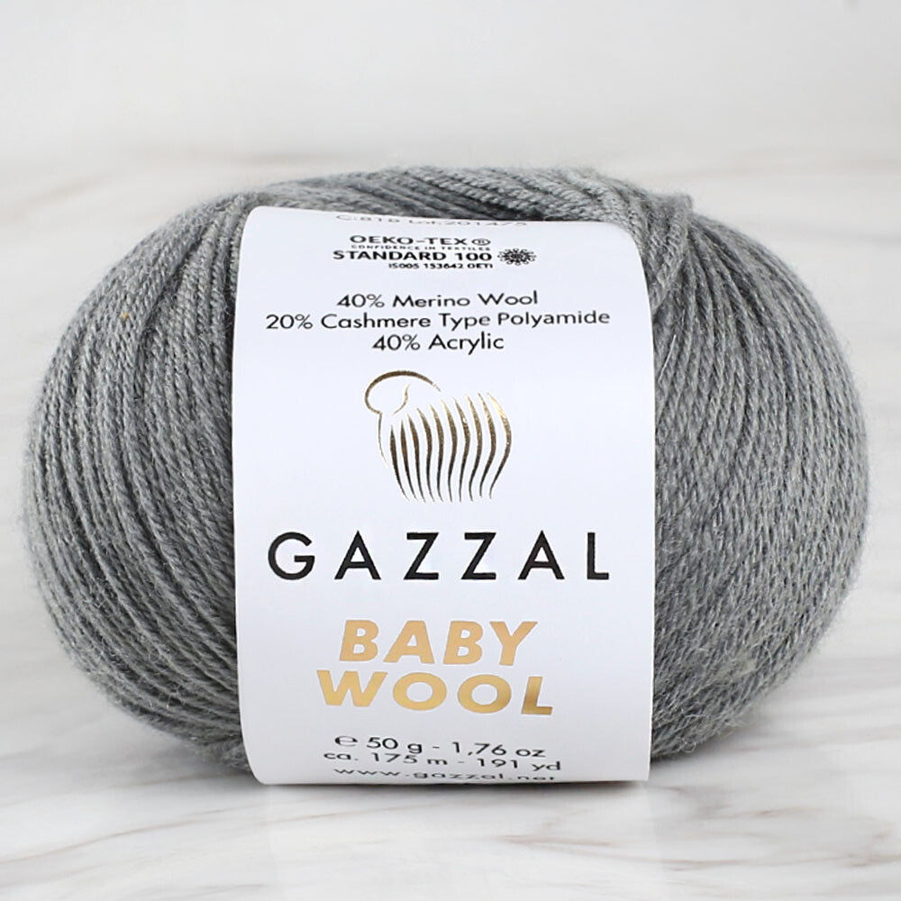 Gazzal Baby Wool Gri Bebek Yünü - 818